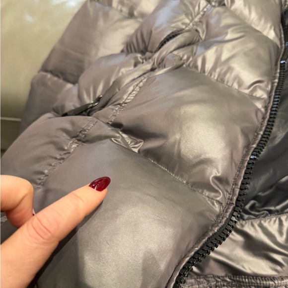 SAM. Metallic Gray Puffer Jacket $650 retail - Picture 9 of 11